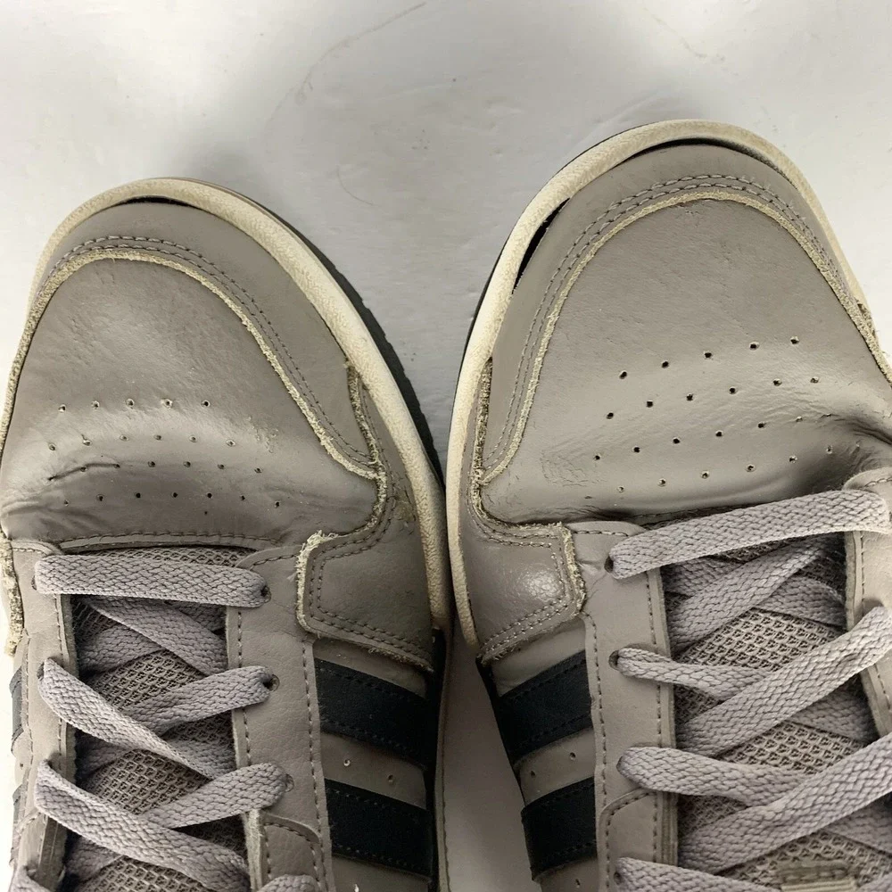 Adidas Entrap Mid Sneakers Gray & Black Basketball Shoes Ortholite Men's 9 READ‎